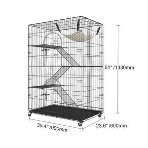 Planet Gates 4 Layer 51in / spain VEVOR 4 Tier Large Cat Playpen 30lbs/Layer DIY Cat Fence Cage Exercise Place Crate Metal Wire Kennel Indoor Rabbit House for Pet