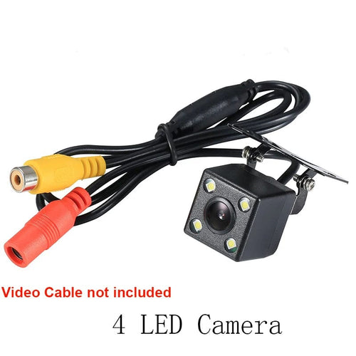 Planet Gates 4 LED Camera Wide Angle HD Car Rearview Camera Rear View Video Vehicle Camera Backup Reverse Camera 12 LED Night Vision Parking Camera