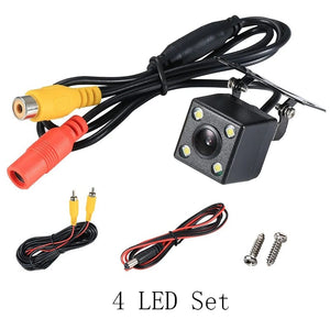 Planet Gates 4 LED set Wide Angle HD Car Rearview Camera Rear View Video Vehicle Camera Backup Reverse Camera 12 LED Night Vision Parking Camera