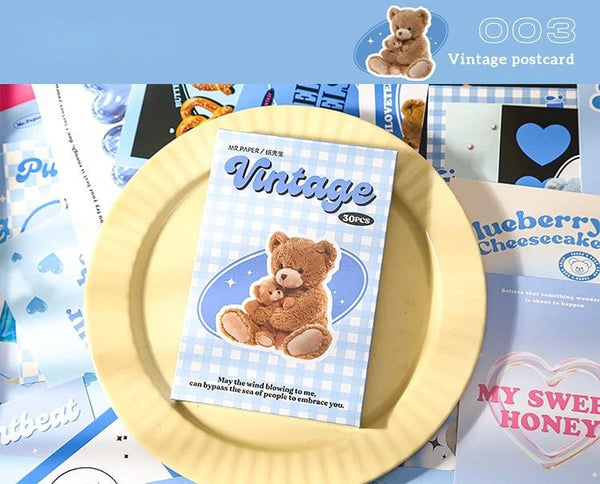 Planet Gates 4 Mr. Paper Small Fresh Simple Style Postcard Vintage Cards Cute Animal Originality Holiday Blessings Cardstock Kawaii Stationery