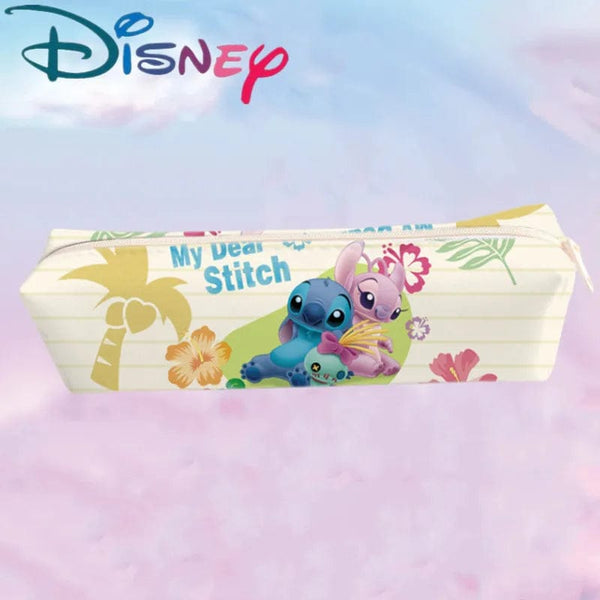 Planet Gates 4 New Disney Stitch Anime Pencil Case Stitch Print Pen Bag Cartoon Students Storage Bag Stationery kids Toy Christmars Gift
