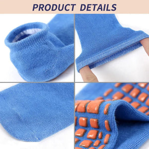 Planet Gates 4 Pairs Yoga Pilates Trampoline Women Socks for Adult/Child Silicone Anti-Slip Grip Cotton Socks Floor Foot Massage Ankle Socks