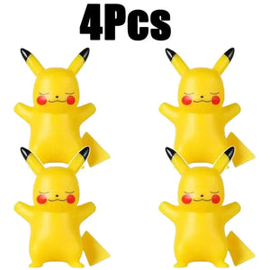 Planet Gates 4 Pcs No box 1 10 Pcs Hot Pokemon Pikachu Night Light Glowing Anime Figures Toy Pokemon Pikachu Cute Bedside Led Lamp Kawaii Children Gift