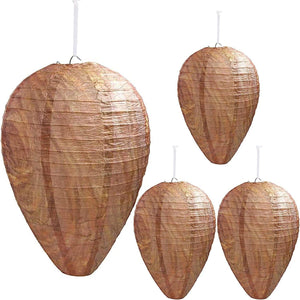 Planet Gates 4 pcs/pack 4pcs Wasp Nest Decor Hanging Wasp Deterrent For Wasps Hornets Yellow Jackets