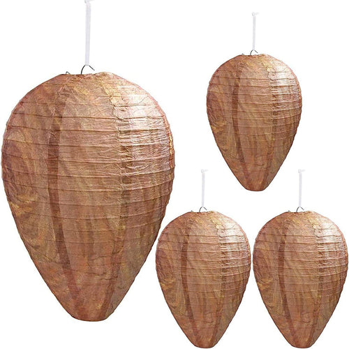 Planet Gates 4 pcs/pack 4pcs Wasp Nest Decor Hanging Wasp Deterrent For Wasps Hornets Yellow Jackets