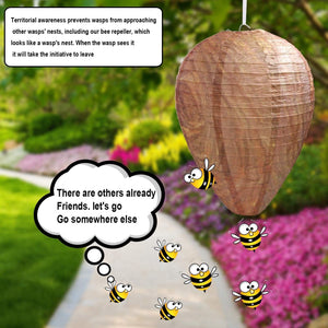 Planet Gates 4 pcs/pack 4pcs Wasp Nest Decor Hanging Wasp Deterrent For Wasps Hornets Yellow Jackets
