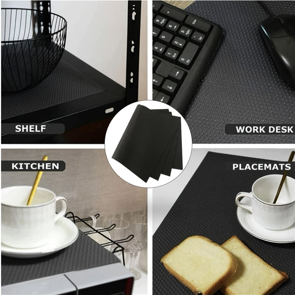Planet Gates 4 Pcs Refrigerator Liners Mats, Washable Refrigerator Mats Liner, Waterproof Oilproof Fridge Liners For Shelves, Cover Pads For Freezer, Glass Shelf, Cupboard Cabinet Drawer