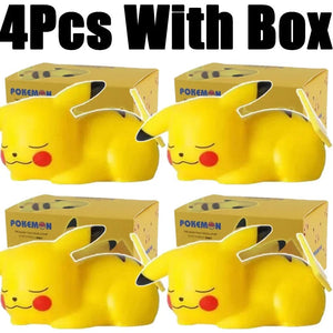 Planet Gates 4 Pcs with box 3 10 Pcs Hot Pokemon Pikachu Night Light Glowing Anime Figures Toy Pokemon Pikachu Cute Bedside Led Lamp Kawaii Children Gift