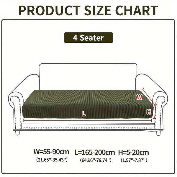 Planet Gates 4-seater / Green 1pc Waterproof Elastic Four Seasons Universal Stretch Sofa Cover, Simple Modern Style Non-slip Sofa Slipcover, Living Room Sofa Protector Couch Cover Suitable For Office Home Decor