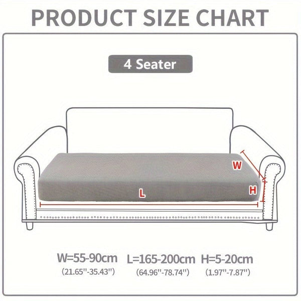 Planet Gates 4-seater / Light Gray 1pc Waterproof Elastic Four Seasons Universal Stretch Sofa Cover, Simple Modern Style Non-slip Sofa Slipcover, Living Room Sofa Protector Couch Cover Suitable For Office Home Decor