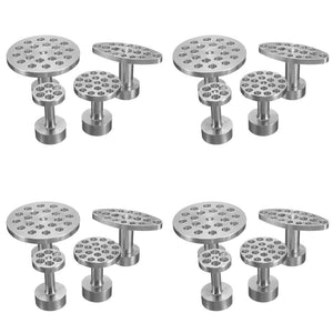 Planet Gates 4 Sets Car Body Paintless Dent Hail Buckle Aluminum Alloy Glue Puller Tabs Remover Automobile Repair Set Paint Dent Repair Tool