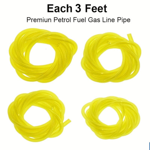 Planet Gates 4 SIZE Each 91.44 cm 4pcs Fuel Line Hose Small Engine Tube For For Zama Poulan Weedeater Craftsman  (4 Size/ Each 152.4 Cm) I.D. X O.D. 7.62/81.28cm X 7.62/40.64cm 2.54/20.32cm X 7.62/40.64cm 2.54/20.32cm X 2.54/10.16cm.203.2cm X.3.56