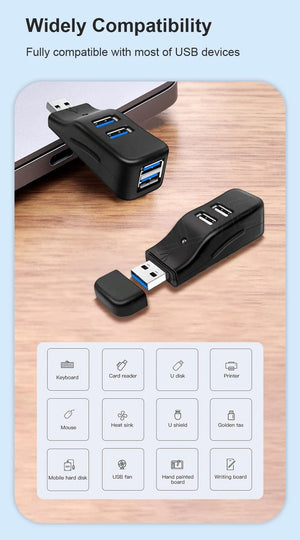 Planet Gates 4 USB 3.0 4 Ports Multi USB 3.0 HUB Adapter 5Gbps High Speed U Disk Reader Extender Splitter For Macbook Notebook PC Computer Accessories