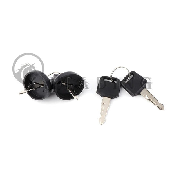 Planet Gates 4 Wires Universal 2 Ignition Keys Start Switch Door Lock Key for ATV Go Kart Quad Dirt Bike Scooter Motorcycle Accessories