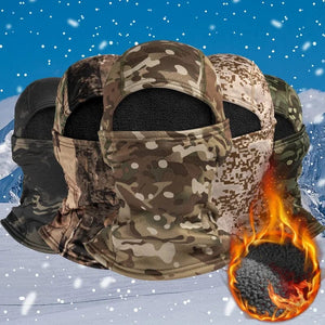 Planet Gates 4-With Fleece / one size Fleece Tactical Camouflage Balaclava Full Face Mask Winter Warm Windproof Cycling Hiking Skiing Scarf Hat Bandana Neck Gaiter