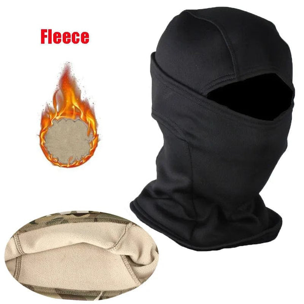 Planet Gates 4-With Fleece / one size Fleece Tactical Camouflage Balaclava Full Face Mask Winter Warm Windproof Cycling Hiking Skiing Scarf Hat Bandana Neck Gaiter