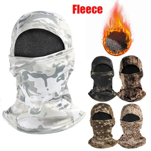 Planet Gates 4-With Fleece / one size Fleece Tactical Camouflage Balaclava Full Face Mask Winter Warm Windproof Cycling Hiking Skiing Scarf Hat Bandana Neck Gaiter