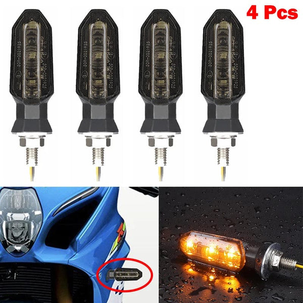 Planet Gates 4 x Smoke Lens / CHINA Turn Signals For HONDA Motorcycle 8mm 12V For HONDA CBR500R CBR650F CB650F CBR600RR CB500X CRF250L MSX125 Motorcycle Turn Signal