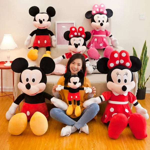 Planet Gates 40-100cm Stuffed Mickey&Minnie Mouse Plush Toy Soft Goofy Pluto Donald Duck Mickey Minnie Dolls Birthday Wedding Gifts for Kids