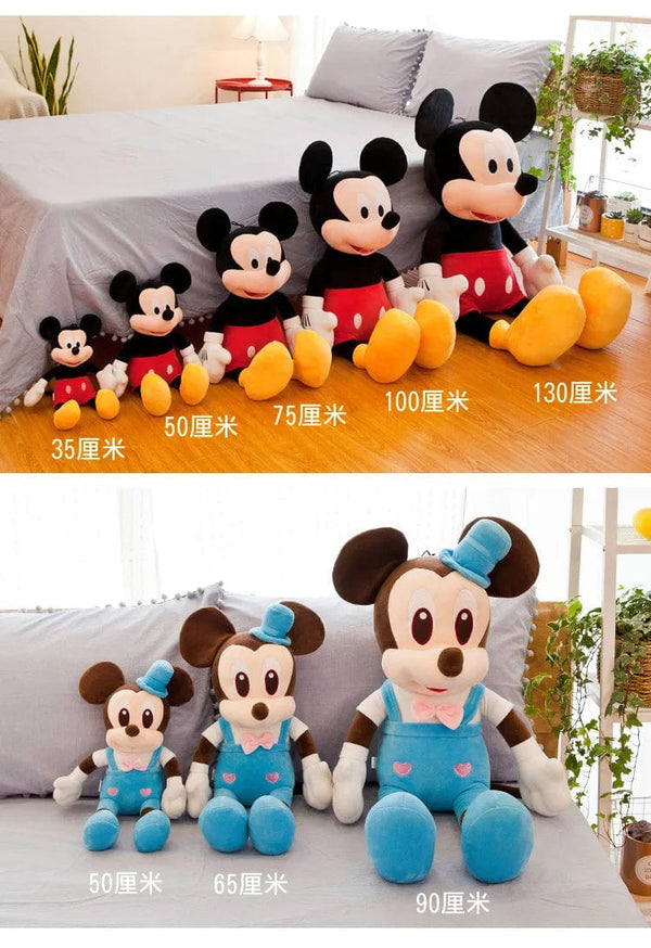 Planet Gates 40-100cm Stuffed Mickey&Minnie Mouse Plush Toy Soft Goofy Pluto Donald Duck Mickey Minnie Dolls Birthday Wedding Gifts for Kids