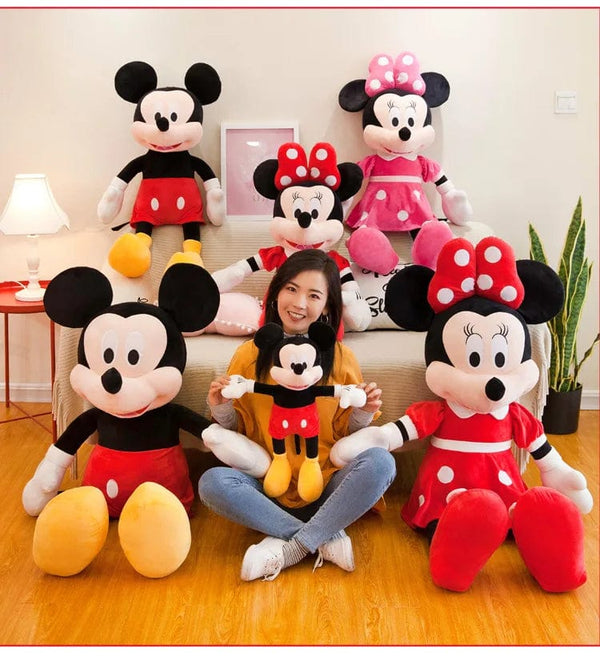 Planet Gates 40-100cm Stuffed Mickey&Minnie Mouse Plush Toy Soft Goofy Pluto Donald Duck Mickey Minnie Dolls Birthday Wedding Gifts for Kids