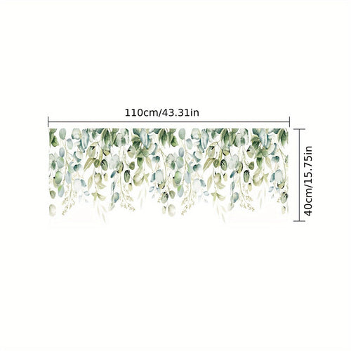 Planet Gates 40*110cm134UV 1pc Leaf Pattern Electrostatic Glass Window Film Privacy Window Sticker For Bathroom Bedroom Office Home Decor