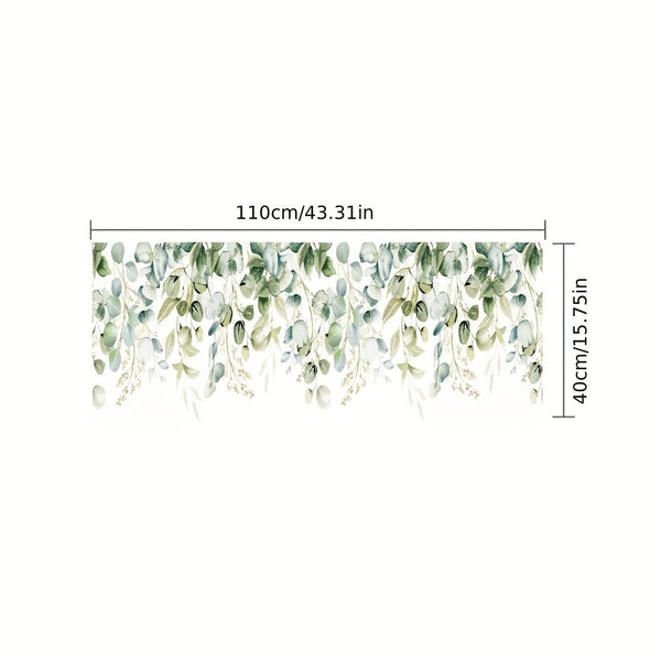 Planet Gates 40*110cm134UV 1pc Leaf Pattern Electrostatic Glass Window Film Privacy Window Sticker For Bathroom Bedroom Office Home Decor