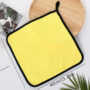 Planet Gates 40*30cm 3 PCS Car Cleaning Cloths 30x40 CM Cars Drying Towel With Hook Strong Water Absorption Polishing Washing Tool For Cars, Boats And Home