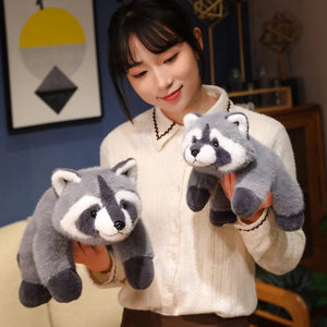 Planet Gates 40/55cm Kawaii Raccoon Plush Toy Lovely Raccoon Cute Soft Stuffed Animals Doll Pillow For  Birthday Gift