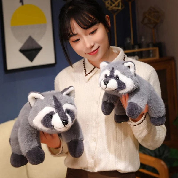 Planet Gates 40/55cm Kawaii Raccoon Plush Toy Lovely Raccoon Cute Soft Stuffed Animals Doll Pillow For  Birthday Gift