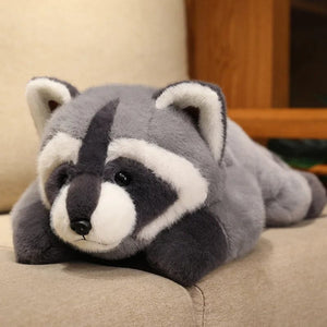 Planet Gates 40/55cm Kawaii Raccoon Plush Toy Lovely Raccoon Cute Soft Stuffed Animals Doll Pillow For  Birthday Gift