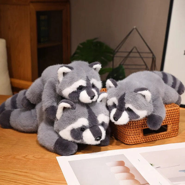 Planet Gates 40/55cm Kawaii Raccoon Plush Toy Lovely Raccoon Cute Soft Stuffed Animals Doll Pillow For  Birthday Gift