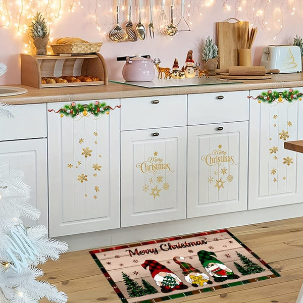 Planet Gates 40*60/cm-16*24/inch 1/2pcs, Anti-slip Stain Resistant Christmas Area Rug, For Living Room Bedroom Kitchen Office, Home Decor, Room Decor, Christmas Decor