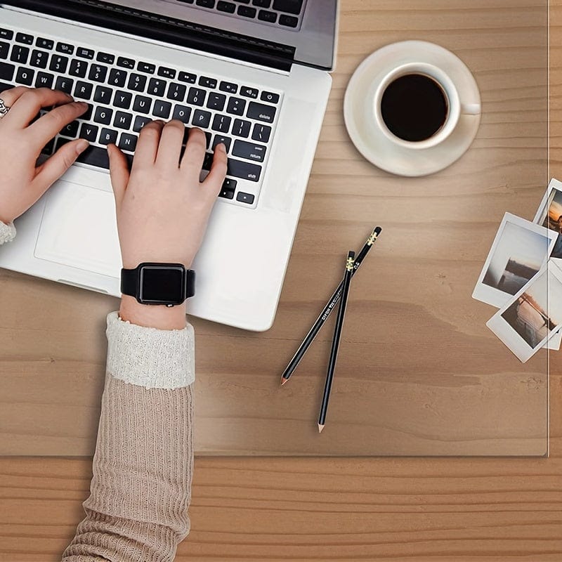 Planet Gates 40*60cm/15.7*23.6in 1pc, Clear Table Cover Protector, Clear Table Protector, Clear Desk Pad, Clear Desk Mat, Desk Protector Mat Clear, Plastic Table Cover