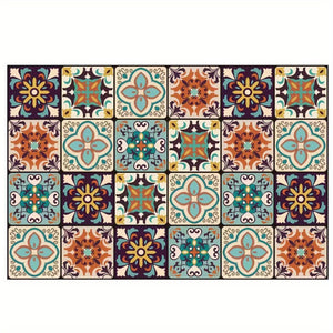 Planet Gates 40*60cm / Chengnan colored bricks 1pc, Quick Dry Coffee Mat, Coffee Bar Accessories, Non-slip Floral Boho Kitchen Counter Absorbent Plate Drying Mat, Microfiber Suitable For Coffee Maker, Coffee Pot, Super Absorbent Mat, Good Cleaning