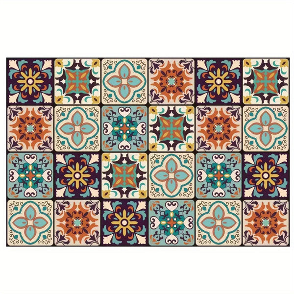 Planet Gates 40*60cm / Chengnan colored bricks 1pc, Quick Dry Coffee Mat, Coffee Bar Accessories, Non-slip Floral Boho Kitchen Counter Absorbent Plate Drying Mat, Microfiber Suitable For Coffee Maker, Coffee Pot, Super Absorbent Mat, Good Cleaning