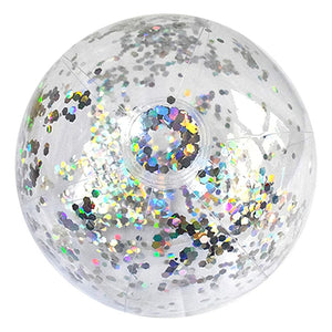 Planet Gates 40/60cm Inflatable Glitter Beach Ball Summer Water Ball Sequin Beach Balls for Summer Swimming Pool Party Toys for Kids Adult