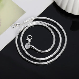 Planet Gates 40-75cm 925 Sterling Silver 1MM/2MM/3MM solid Snake Chain Necklace For Men Women Fashion Jewelry for pendant free shipping