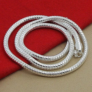 Planet Gates 40-75cm 925 Sterling Silver 1MM/2MM/3MM solid Snake Chain Necklace For Men Women Fashion Jewelry for pendant free shipping