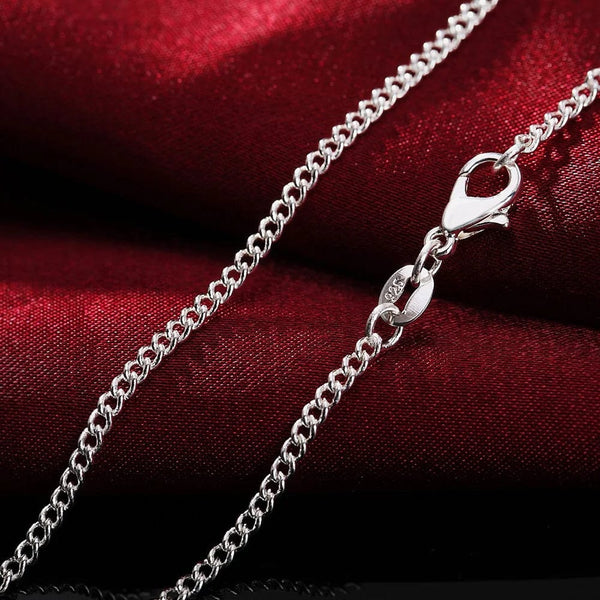 Planet Gates 40-75cm wholesale 925 Sterling Silver Necklace 2MM String chain wedding for Women Men high quality Jewelrys Gifts