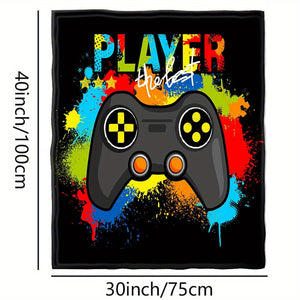 Planet Gates 40"L X 30"W Warm Comfortable Cartoon Blanket, Throw Blanket For Couch Sofa