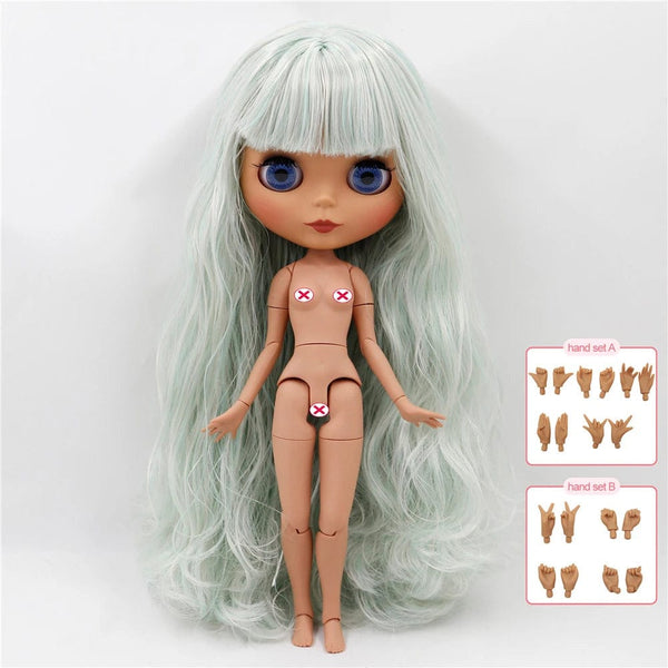 Planet Gates 40062352bm / 30cm heigh ICY DBS Blyth doll joint body white skin black skin dark skin DIY Make up special price give hand set AB girl gift