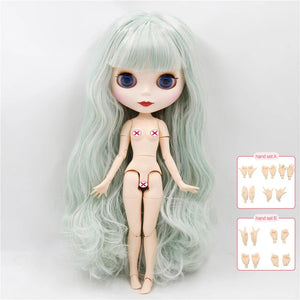 Planet Gates 40062352wm / 30cm heigh ICY DBS Blyth doll joint body white skin black skin dark skin DIY Make up special price give hand set AB girl gift