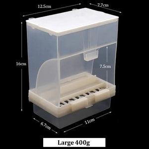 Planet Gates 400g 1 Pcs Automatic Bird Feeder Pet Bird Container Parrot Hanging Feeder Bird Feeder Starling Tiger Skin Peony Bird Tools 250/400g