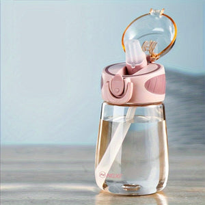 Planet Gates 400ml Cup Pink 1pc, Sports Water Bottle, 400ml/600ml Plastic Water Cups, Portable Travel Water Bottles, For Camping, Hiking, Fitness, Outdoor Drinkware, Birthday Gifts, 15.01cm X 7.77cm