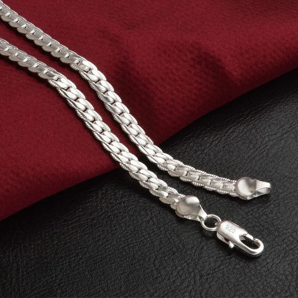 Planet Gates 40cm 16inches 20-60cm 925 Sterling Silver Luxury Brand Design Noble Necklace Chain For Woman Men Fashion Wedding Engagement Jewelry Gifts