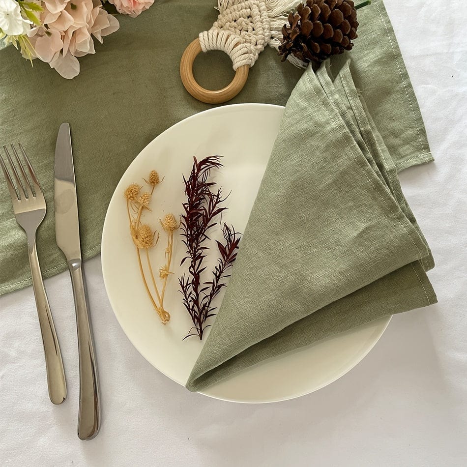Planet Gates 40cm*40cm / Green 6pcs Plain Napkin Cloth, Absorbent Skin-Friendly Polyester Napkins, Home Kitchen Dining Table Decor, Hotel Mouth Cloth, Wipe Cup Cloth, Wine Absorbent, Restaurant Towel