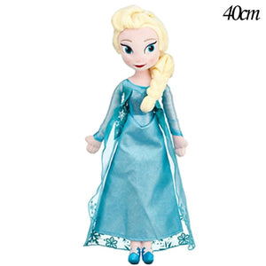 Planet Gates 40cm Anime Frozen The Plush Princess Anna Kawaii Doll Snow Queen Princess Anna Elsa Soft Stuffed Toys Gifts For Girls Birthday Kids