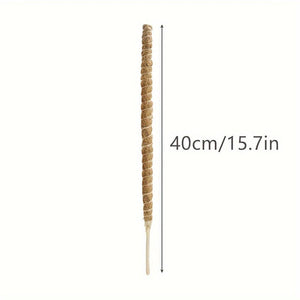 Planet Gates 40cm Bendable Coconut Palm Stick 1pc DIY Shape Plant Climbing Pole, Bendable Coconut Brown Stick, Plant Climbing Rattan Column Gardening Plant Support Rack Artificial Coconut Brown Stick