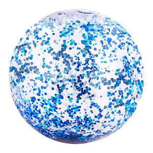 Planet Gates 40cm / Blue 40/60cm Inflatable Glitter Beach Ball Summer Water Ball Sequin Beach Balls for Summer Swimming Pool Party Toys for Kids Adult